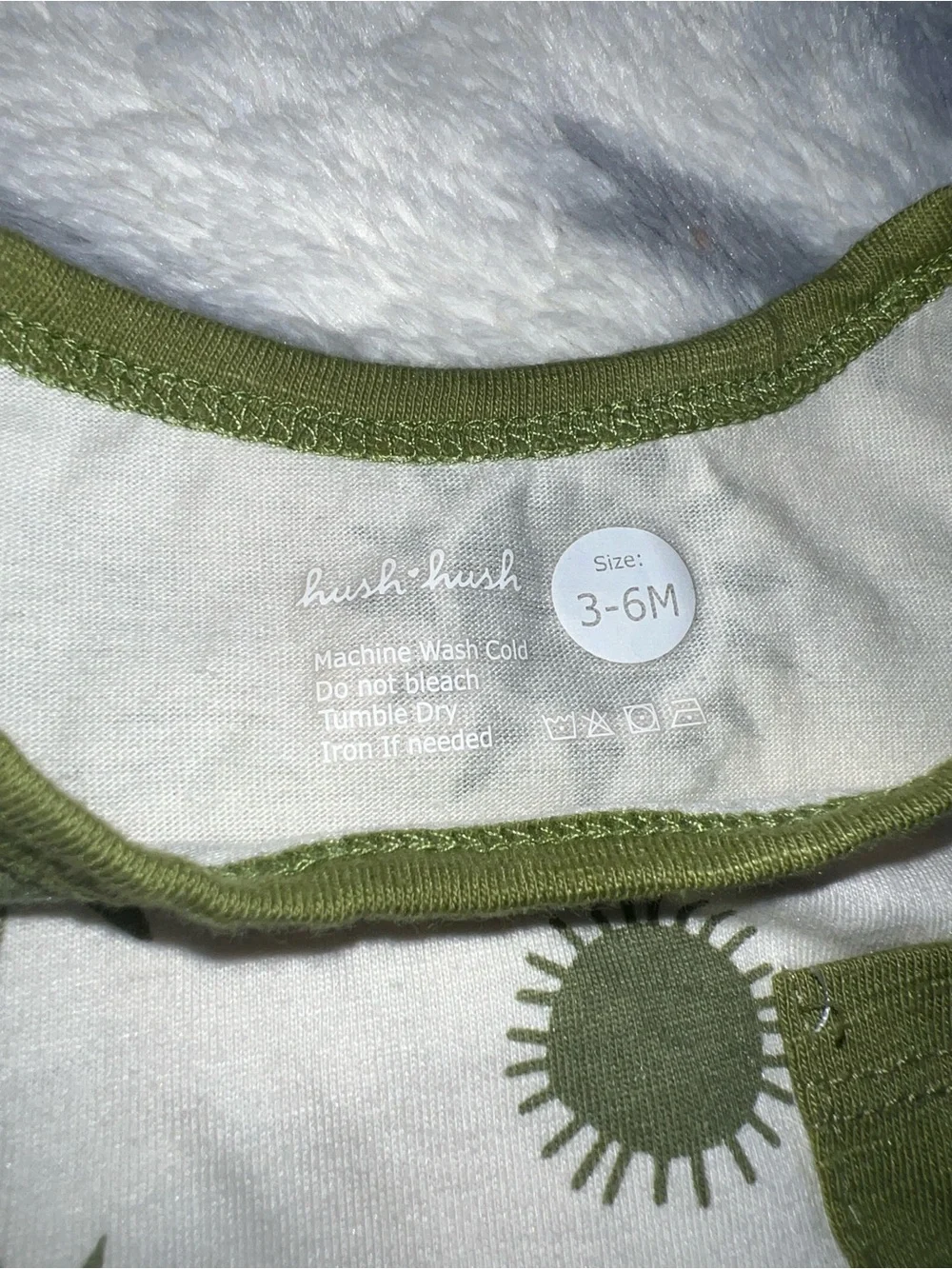 Olive Sun Print Baby One-Piece Bodysuit
